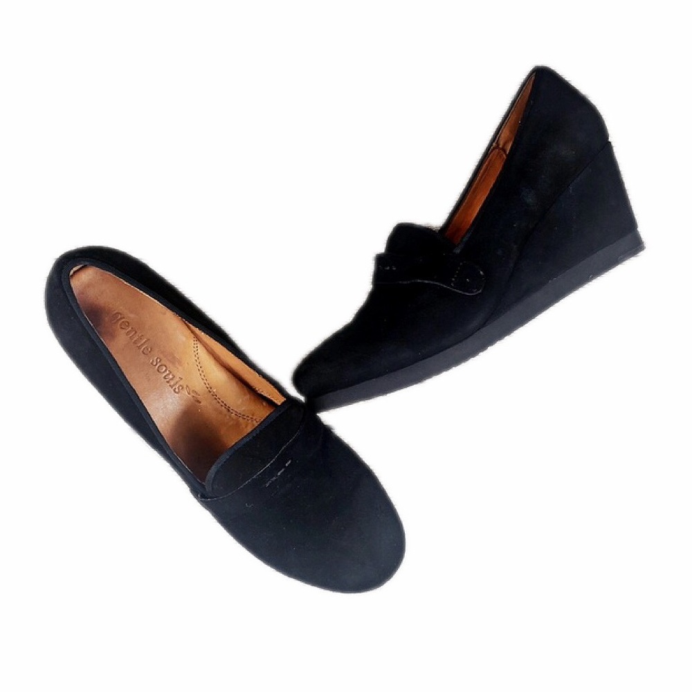 Suede Wrapped Wedge
